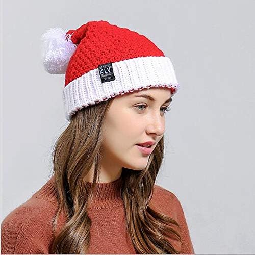 Sylvian 2020 chapéu de lã chapéu de natal para adultos tampas de natal de chiristmas Supples de chapéu de natal decorações