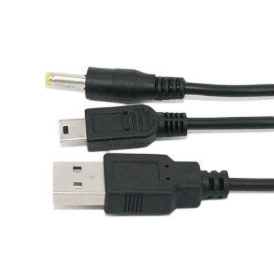 Anyqoo Genuine Data & Power USB Cable para Sony PSP 1000, 2000, 3000