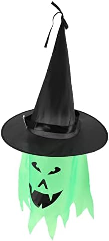 Toyvian 20 PCs Halloween Decorações de Halloween Ornamento pendurado chapéu de bruxa Hats de bruxa decorativa pendurando bruxa