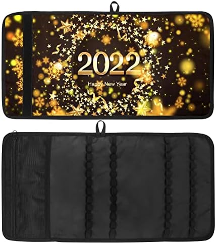 Caixa de lápis Guerotkr, bolsa de lápis, bolsa de lápis, estética de bolsa de lápis, feliz ano novo 2022 Golden