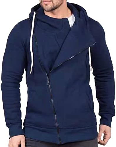 GDJGTA Mens Casual Zipper Splicing Sweater de tamanho grande espuma de memória confortável