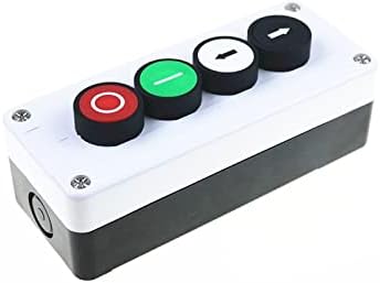 Botão de parada de início do UNCASO, botão de seta, caixa de botões à prova d'água de 4 orifícios e caixa de controle da caixa de chave.