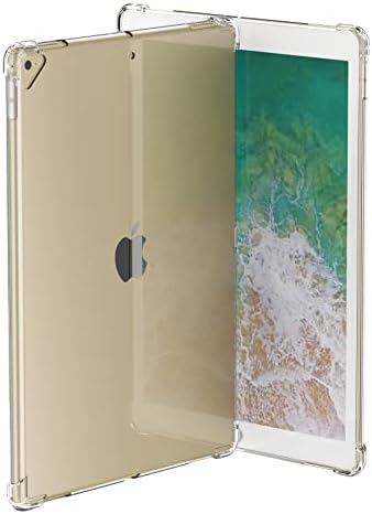 Demacia Asgens iPad Pro 11 '' Black Clear Caso, suporta Apple Lápis Charging Slim Lightweight Soft TPU Silicone Choftion Absorção Tampa protetora para iPad Pro 11 '' 2018/2020