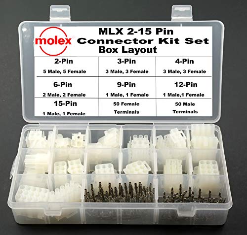 Molex 2-15 pino ~ 14.0a ~ kit de conector ~ 20amp)