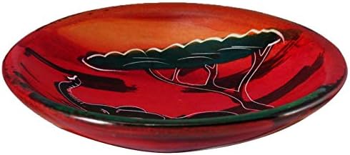 Tigela de pedra -soneca africana feita à mão - 4 x multi -color