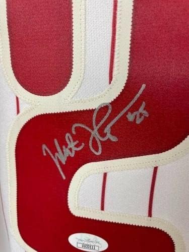 Milt Thompson assinou autografado Phillies Majestic Jersey JSA di - camisas MLB autografadas