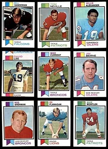 1973 Topps Football 100 Card Starter Set/lote VG/ex