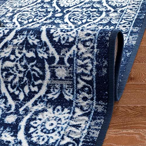 Tapetes antep alfombras não esquisitos 2x7 backing de borracha floral geométrico de baixo perfil de perfil interno de área