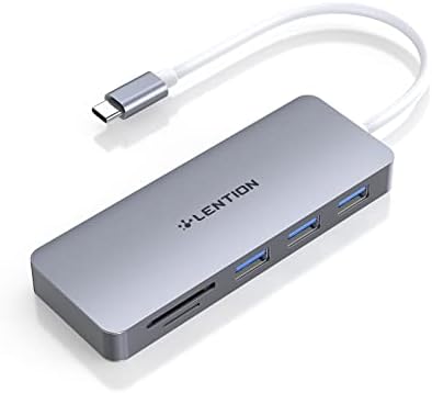 Hub USB C com 3 USB 3.0 e SD/Micro SD Card Reader Compatível 2022- MacBook Pro, novo adaptador Mac Air/iPad Pro/Surface, More, Driver estável Certificado
