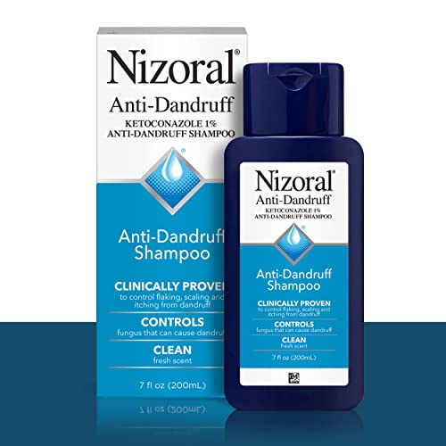 Shampoo anti-casta nizoral com 1% de cetoconazol, perfume fresco, 7 fl oz