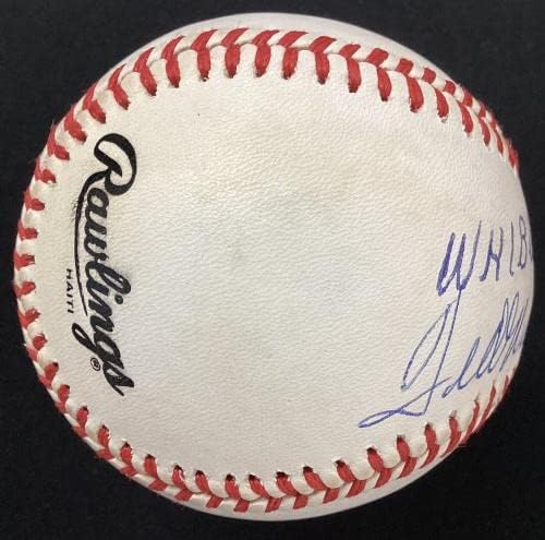 Ted Williams assinou o beisebol ABG Bill Terry Autograph Hof Last 400 Hitters JSA - Bolalls autografados