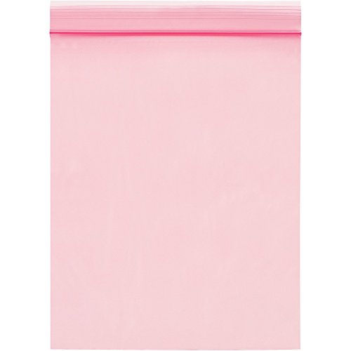 Pacote superior suprimento anti-estático de 2 mil bolsas poli reclosáveis, 2 x 3, rosa,