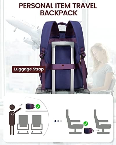 Backpack de laptop LoveVook para mulheres, se encaixa em laptop de 15,6 polegadas, bolsa anti-roubo de viagem de moda com