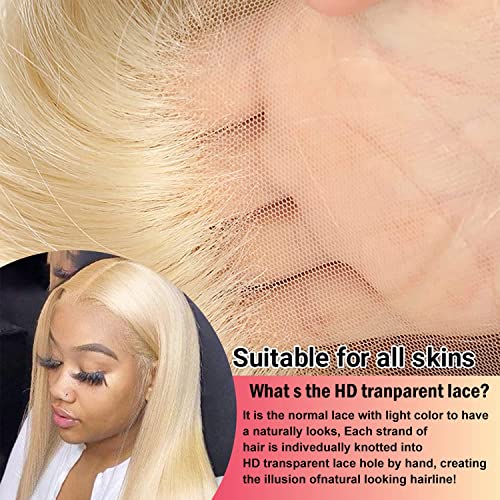 Alielaine loira renda frontal peruca cabelos humanos 13x6 onda corporal Lace Wigs frontal Cabelo humano Lace Frontal Human