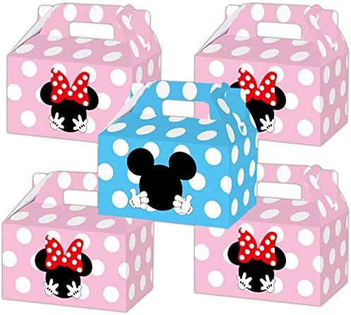Caixa de tratamento de mouse de desenho animado Hbavfihnbg 20 PCs 2 estilo fofo mouse party docy bolsas de doce lanche caixas