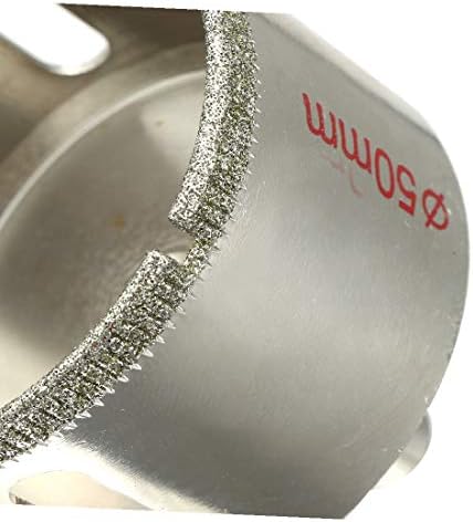 NOVO LON0167 50mm DIA Apresentado Partículas de diamante revestimento de eficácia de eficácia Broca de serra de orifício de ponta para vidro