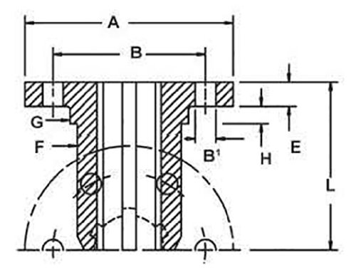 KF16B METRIC METRIC SPLINE BUCHING TIPO F, KN 16X20 Perfil, bronze, DIN 5463, 48 mm de diâmetro externo, círculo de
