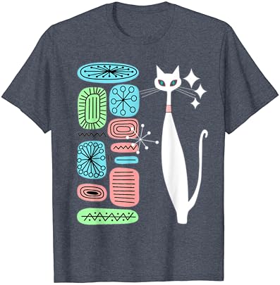 T-shirt de Designs Modernos de Cat & Mid Century