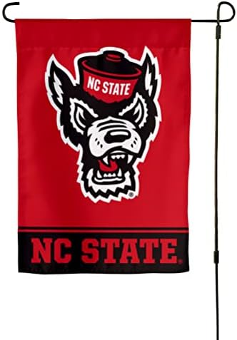 Bandeira do jardim da Universidade Estadual da Carolina do Norte NCSU Wolfpack Banner poliéster