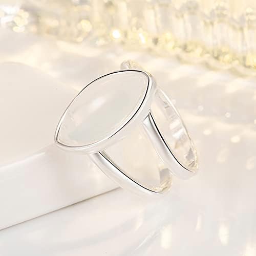2023 New Women's Plated 925 Silver Vintage Branco Pedra de pedras preciosas Presentes de jóias REW RETRO