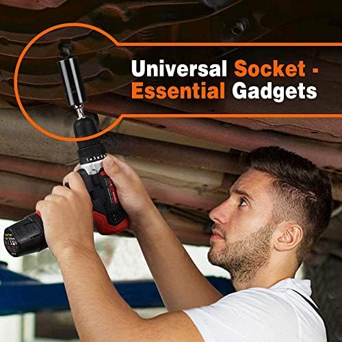 Super Universal Socket Gifts for Men Mulheres - Stufistas de Christmas Stufers Para Men Grip Socket Set com o adaptador de broca de