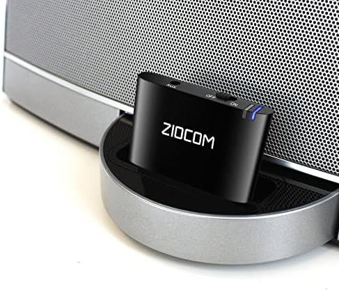 Adaptador Bluetooth de Ziocom de 30 pinos para Bose Sounddock e Receptor de Transmissor Bluetooth para TV, PC