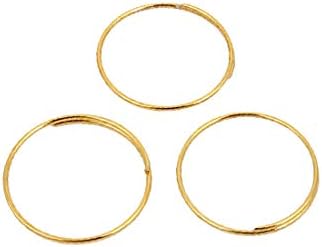 X-Dree 200pcs 11mm Diâmetro Externo Candelador Ring Anel de aço O-ring Tom ouro (200pcs 11mm Diámetro Exterior Araña Conector Anillo de Acero Anillo en O Tono Dorado