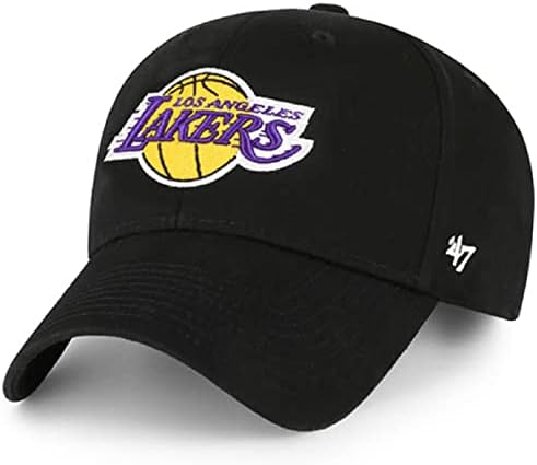 '47 Los Angeles Lakers Legend MVP Strapback Black Hat Black
