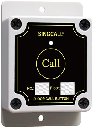 Sistema de construção de construção sem fio SingCall para elevador de chamadas, receptor pequeno com bateria de armazenamento
