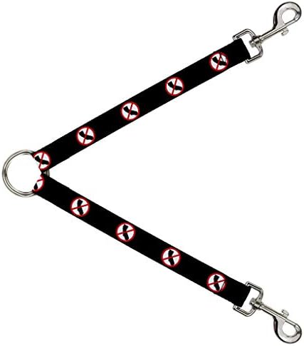 Dog Splitter Splitter Anti California Logo preto vermelho branco 1 pé 1 polegada de largura