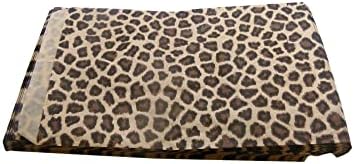 N'ICEPackaging 50 Qtd 6 x 9 Cheetah leopard Prinha sacos de presente planos de papel simples ou sacos decorativos estampados para doces, biscoitos, mercadorias, canetas, favores de festas, chuveiros, feriados, eventos e presentes