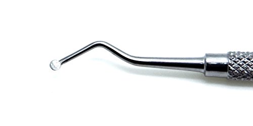 127/128 Escavadeiras Dental Double Double Spoons 2mm Instrumentos restauradores de aço inoxidável