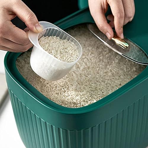 Recipiente de cozinha Recipiente rotativo de armazenamento de grãos de balde de caçamba de arroz com arroz de arroz