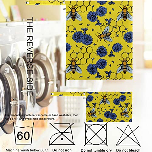 VISESUNNY BEE Blue Flower Doodle 2pcs fraldas troca de sacolas molhadas com bolsos com zíper lava lava fraldas de pano reutilizáveis