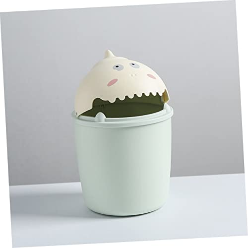 Besportble 1pc Dinosaur Lixo lata de brinquedo Os recipientes com tampas de mesa de mesa portátil Caixa de areia portátil Mini lata