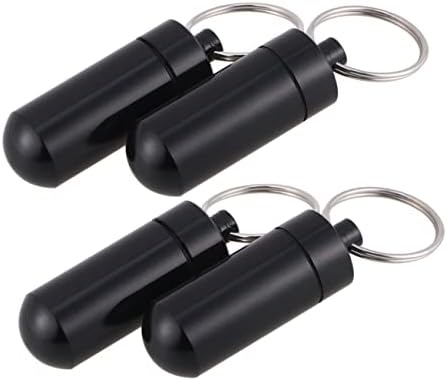 Hemoton Metal Keychain Chave Titular para Auxílios de Medicação para Contêiner de bolso para bolso Caixa de caixa portátil