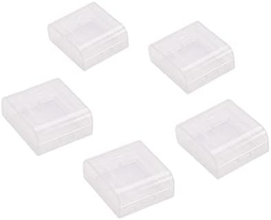 2 x 16340 caixa de armazenamento de bateria Caixa de organizador transparente 5pcs, aicosineg