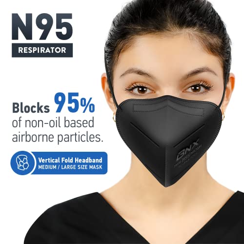 ACumed Bnx N95 Mask Black Niosh certificado feito nos EUA Máscara de proteção Respirator Protetor Black