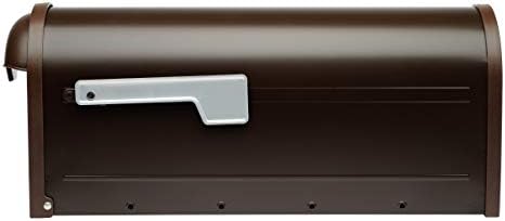 Caixas de correio arquitetônicas 8830RZ-10 WINSTON POST MONTAGEM Caixa de correio, bronze esfregado