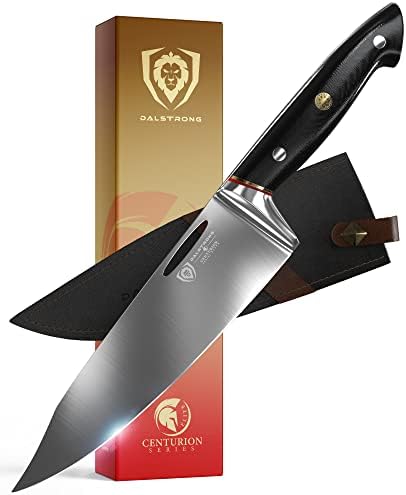 Faca de Chef Dalstrong - Série de 8 polegadas - Centurion - G10 Handle Pacote com Chef & Cleaver Hybrid Knife - 8 polegadas