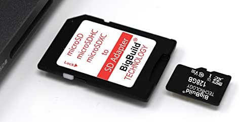 EmemoryCards 128 GB Ultra Fast 100MB/S U3 MicrosDXC Card para Sony Handycam HDR-CX405, HDR-PJ410B