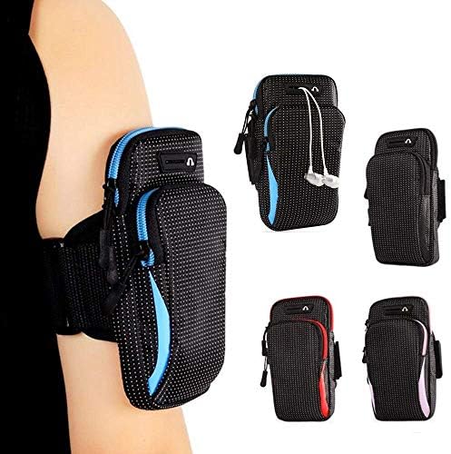 ARM Band de 6,5 polegadas Esportes de esportes de corrida ao ar livre bolsa bolsa de celular pacotes capa braçadeira de braçadeira à mão rosa durável à prova d'água