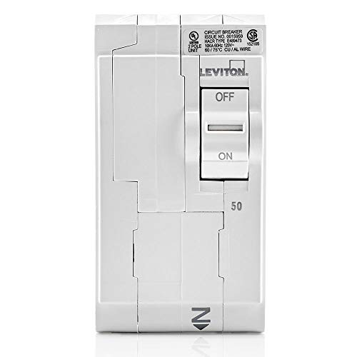 Leviton LB220-AF 20A 2 plug-on-plug-on de ramificador AFCI Branch Danir, magnético hidráulico, 120/240 VAC, branco