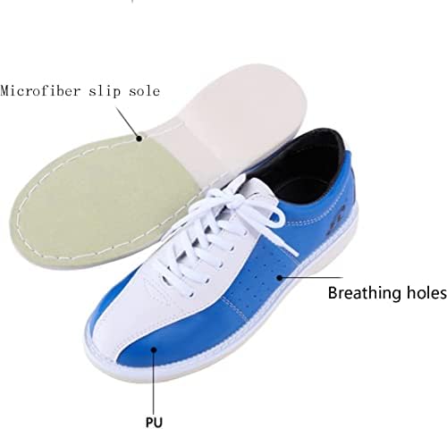 Sapatos de boliche homens homens sapatos de couro sola microfibra sola sintética de tigelas respiráveis ​​confortáveis