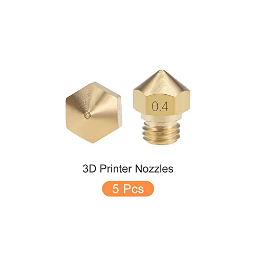 Metallixity 3D Impressora Bocal 5pcs, bocos de latão Extrusora - para impressora 3D MK10