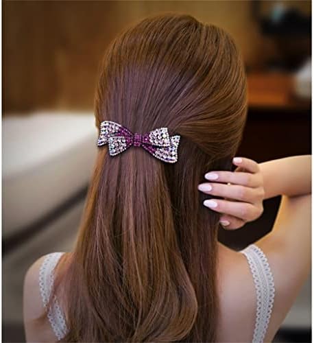 Feer Bow -coucardled hair hair cartão fêmea de costas do clipe de cabeceira de mola de mola de cabelo