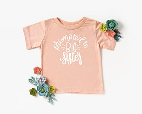 Olive Loves Apple promoveu a camiseta colorida de anúncio colorida da irmã mais velha para roupas de irmãos de meninas para bebês e crianças pequenas
