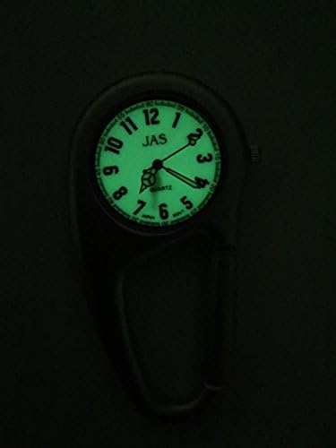 KLOX Petite Carabiner Clip-On Watch With Glow Dial