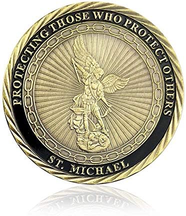 Glamtune U.S. FBI Challenge Coleção de moedas St Michael Coin