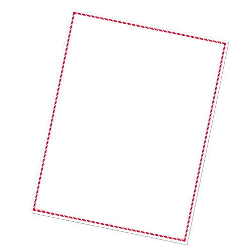 GHS/Hazcom 2012: Rótulo de fornecedor de borda vermelha 1 GHS, 8,5 x 14